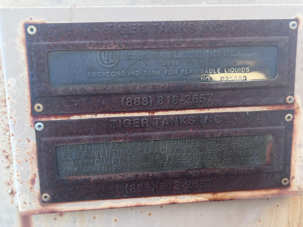 1500 gallon fuel tank